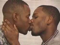 gay black mens kissing