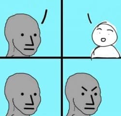 Angry npc wojak