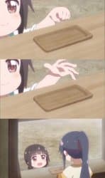 Anime girl buying