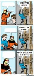 Open the gate a little