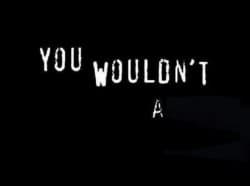 You wouldn’t X a Y