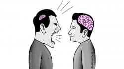 small brain yelling at big brain